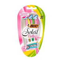 foto станок для гоління bic soleil bella colours razors одноразовий, жіночий, 3 шт