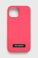 foto чохол на телефон karl lagerfeld iphone 13 mini 5,4 колір рожевий