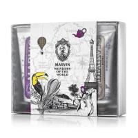 foto подарунковий набір зубних паст marvis 3 flavours box (royal, 25 мл + karakum, 25 мл + rambas, 25 мл)