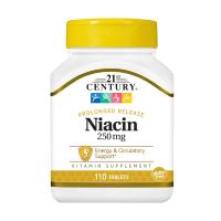 foto дієтична добавка вітаміни в таблетках 21st century niacin вітамін в3, 250 мг, 110 шт