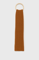 foto вовняний шарф united colors of benetton колір коричневий однотонний