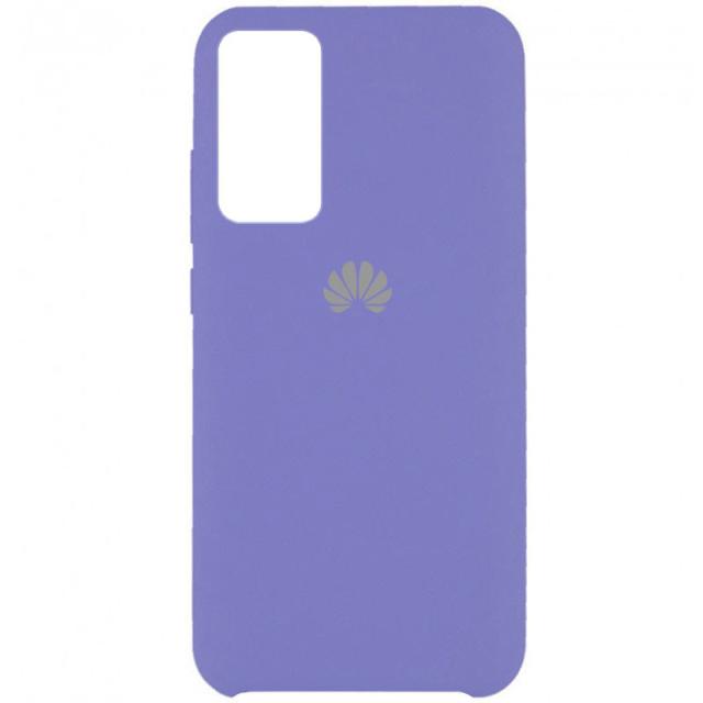 foto чохол silicone cover (aaa) для huawei p40 (бузковий / elegant purple)