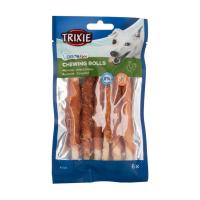 foto ласощі для собак trixie denta fun chewing rolls для чищення зубів, з куркою, 70 г