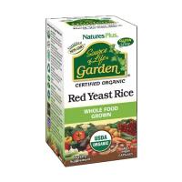 foto харчова добавка в гелевих капсулах naturesplus source of life garden red rice yeast органічний червоний дріжджовий рис, 60 шт