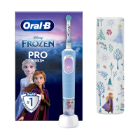 foto дитяча електрична зубна щітка oral-b braun pro kids frozen з футляром, від 3 років