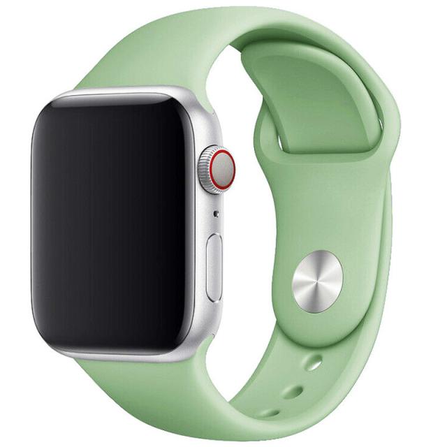foto силиконовый ремешок для apple watch 42mm / 44mm (мятный / mint)