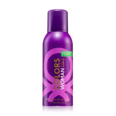 Podrobnoe foto парфумований дезодорант-спрей benetton colors de benetton purple woman жіночий, 150 мл