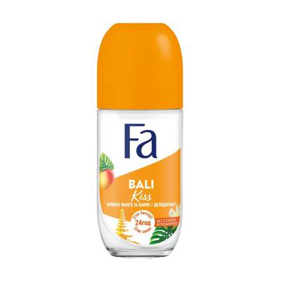 Podrobnoe foto кульковий дезодорант fa bali kiss 24h ритми островів, аромат манго та квітки ванілі, жіночий, 50 мл