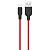 foto дата кабель hoco x21 plus silicone microusb cable (1m) (black / red)