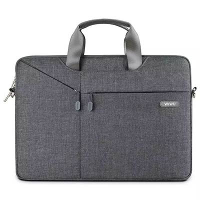 Podrobnoe foto сумка для ноутбука wiwu gent business handbag 15.4" (сірий)