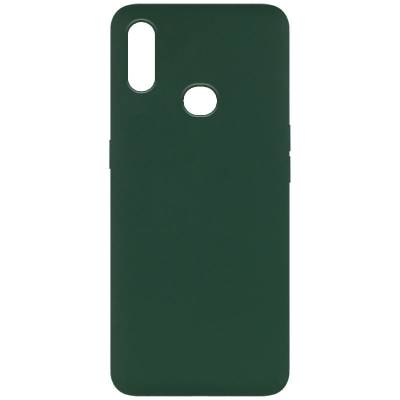 Podrobnoe foto чохол silicone cover full without logo (a) для samsung galaxy a10s (зелений / dark green)