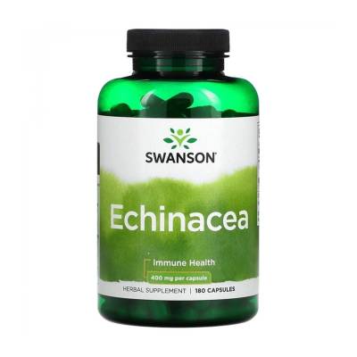 Podrobnoe foto дієтична добавка в капсулах swanson echinacea ехінацея, 400 мг, 180 шт