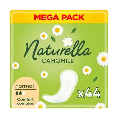 Podrobnoe foto щоденні прокладки naturella camomile normal mega pack, 44 шт