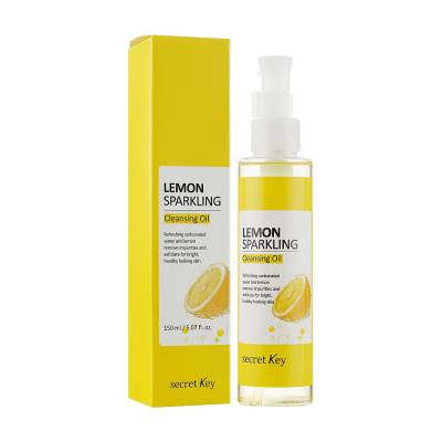 Podrobnoe foto лимонна гідрофільна олія для обличчя secret key lemon sparkling cleansing oil, 150 мл