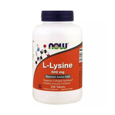 Podrobnoe foto дієтична добавка в таблетках now foods l-lysin l-лізин, 500 мг, 250 шт