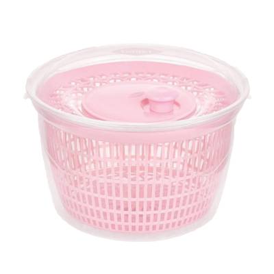 Podrobnoe foto сушка для салату bager pink рожева, 4.5 л, 26*17.5 см (bg-365 p)
