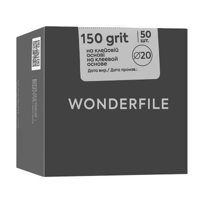 Podrobnoe foto змінні файли для педикюрного диска wonderfile 150 гритів, 50 шт (wfpdg20/150)