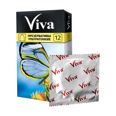 Podrobnoe foto презервативи латексні viva ультратонкие, 12 шт