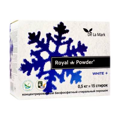 Podrobnoe foto пральний порошок delamark royal powder white 15 циклів прання, 500 г
