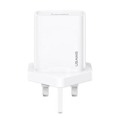 Podrobnoe foto мзп usams us-cc116 t18 single usb travel charger (uk plug)для зарядные устройства (білий)