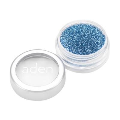 Podrobnoe foto розсипчастий глітер для обличчя aden glitter powder 20 metal blue, 5 г