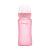 foto скляна пляшечка для годування everyday baby silicone coated від 3 місяців, з силіконовим покриттям, рожева, 240 мл (10228)