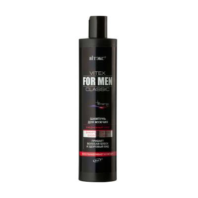 Podrobnoe foto шампунь для чоловіків вітэкс vitex for men щоденний догляд, надає волоссю блиск та здоровий вигляд, 400 мл