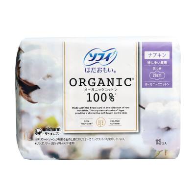 Podrobnoe foto щоденні гігієнічні прокладки sofy organic cotton, 26 см, 13 шт