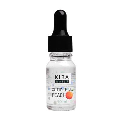 Podrobnoe foto олія для кутикули kira nails cuticle oil peach персик, 10 мл