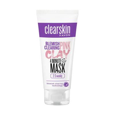 Podrobnoe foto маска для обличчя avon clearskin pink clay mask з рожевою глиною, проти чорних цяток, 75 мл