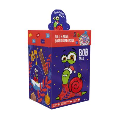 Podrobnoe foto набір цукерок bob snail різдвяний бокс з іграшкою, 382 г