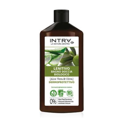 Podrobnoe foto гель для душу intra organic lenitivo aloe vera & olive shower gel, 400 мл