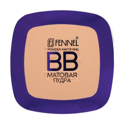 Podrobnoe foto матова bb-пудра для обличчя fennel bb powder mattifying, peach, 8 г