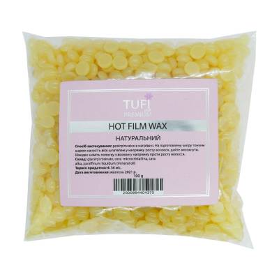 Podrobnoe foto гарячий полімерний віск у гранулах tufi profi premium hot film wax натуральний, 100 г