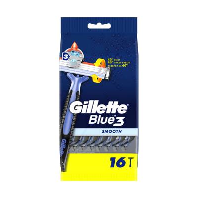 Podrobnoe foto одноразові бритви gillette blue 3 smooth чоловічі, 16 шт