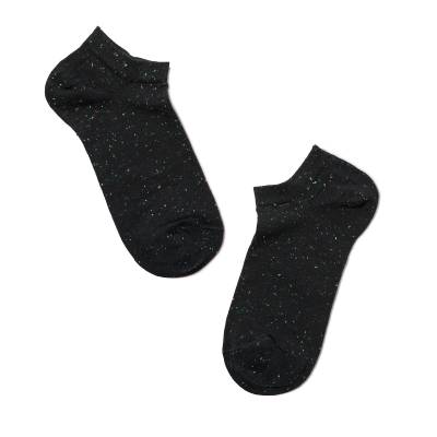 Podrobnoe foto шкарпетки жіночі conte elegant active   16с-62сп (ультракороткі, pixels) бавовняні  чорний р.25